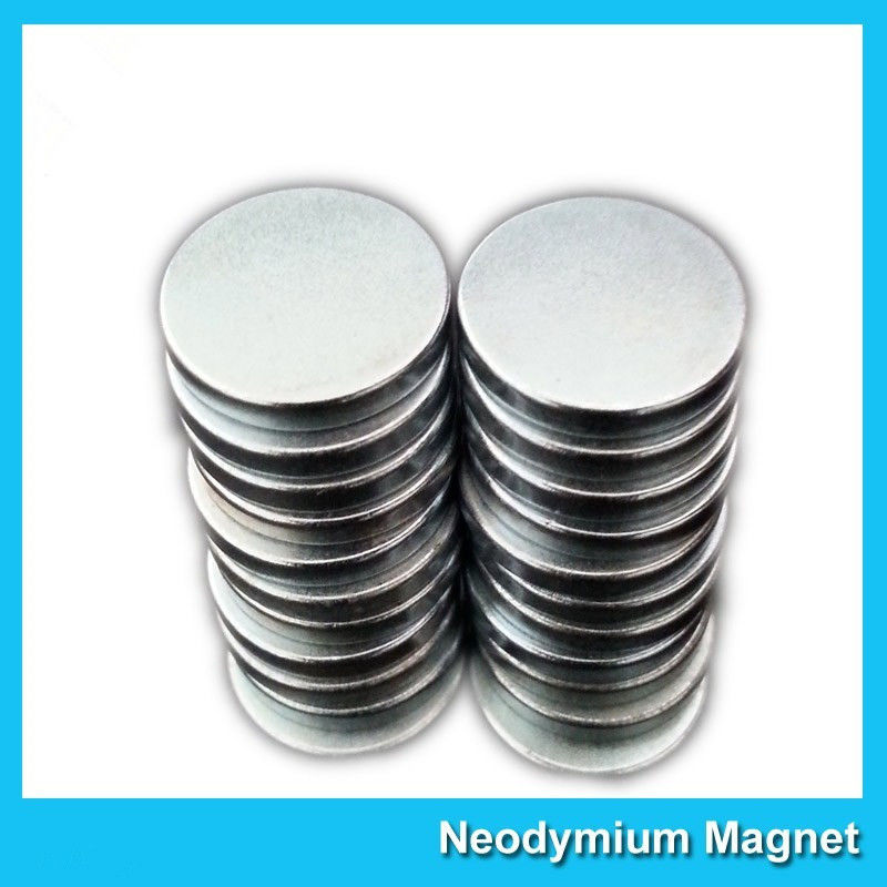 Small Thin Custom Neodymium Strong Round Flat Ndfeb 15mmX1mm