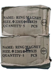 Permanent Circular Ferrite Ring Magnet High Magnetic D220*D100*25mm Y35