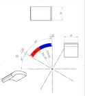 Durable Customized Flywheel Arc Shaped Segment Ferrite Magnet R55.55 x r48.5 x W50 x L29