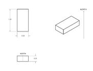 C10 Grade Customized Small Bar Block Shape Isotropic Ferrite Magnet