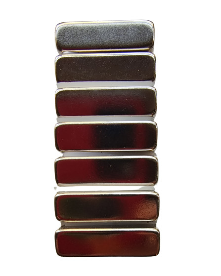 Bar Shape Industrial Neodymium Magnets Composite NdFeB Zinc Coating