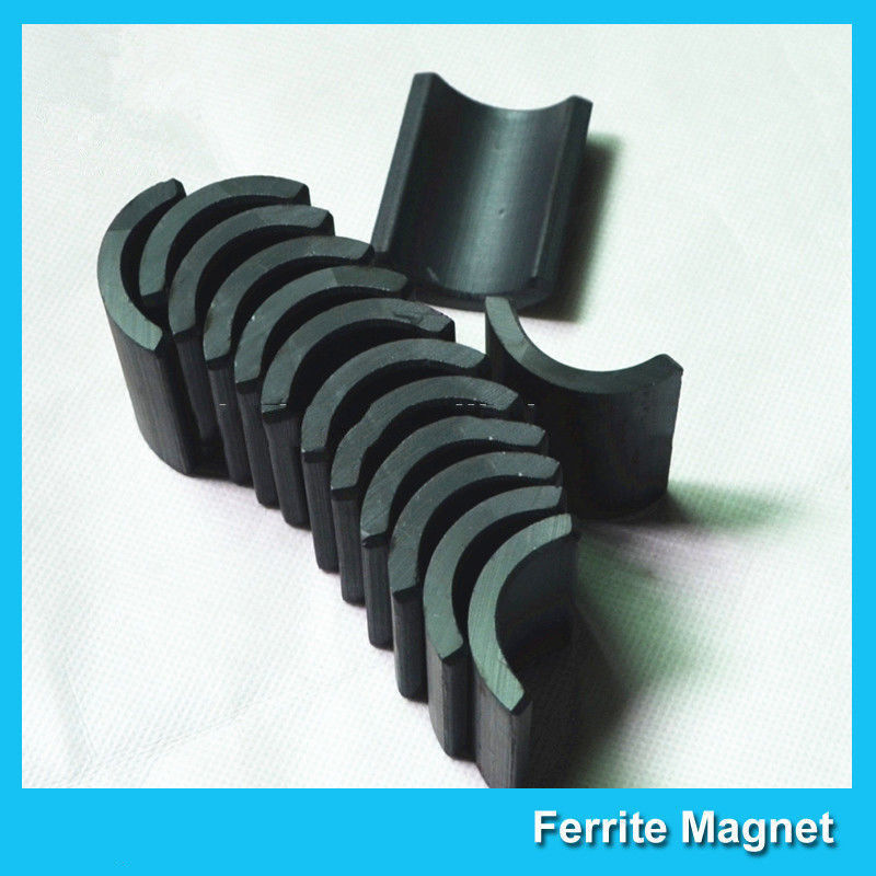 Small Permanent Arc Segment Ferrite Magnet Y25-Y35 For Motorcyceles Motor