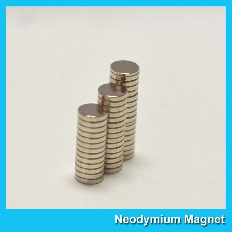Rare Earth Circular Neodymium Magnets Round Disk Dia 12mm X 2mm Super Strong
